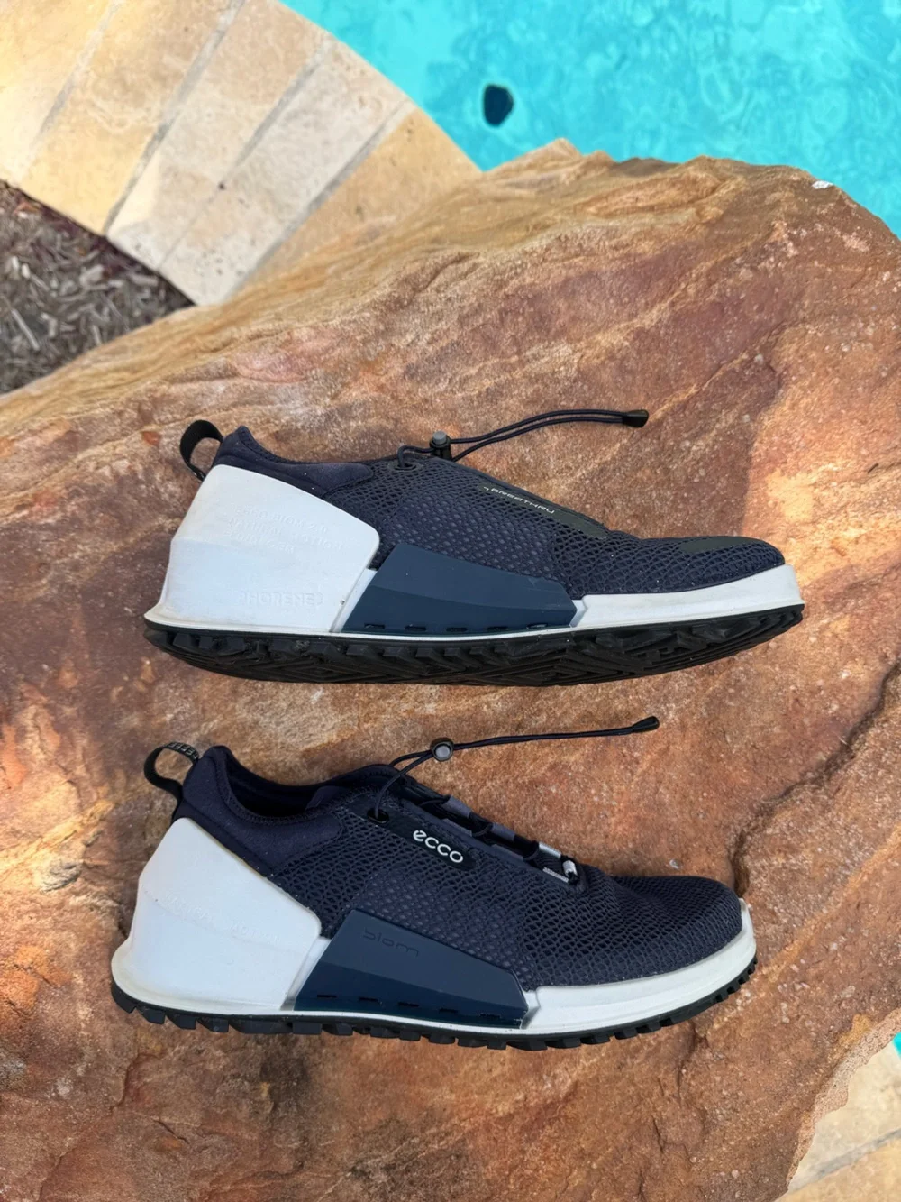 Ecco Biom 2.0 Men’s Navy Mesh Slip-On Sneaker